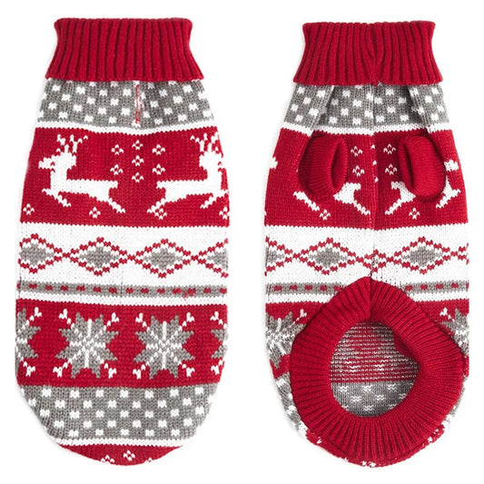 Christmas Cat Sweater: Warm Winter Costume for Cats & Small Dogs