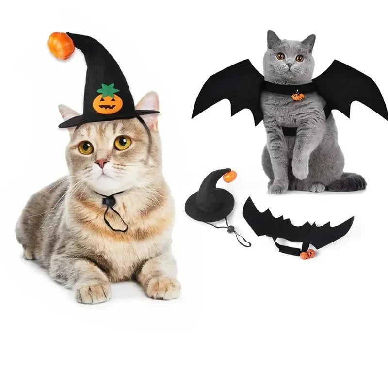 Halloween Bat Wings Costume: Funny Cosplay for Cats & Dogs