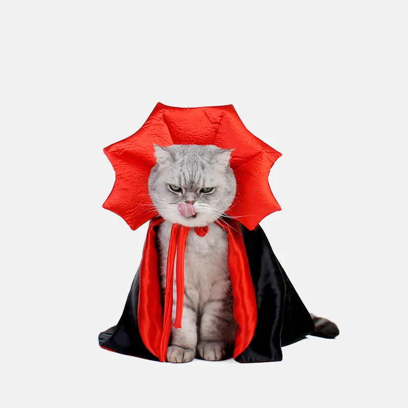 Halloween Vampire Cloak: Cosplay Costume for Small Pets