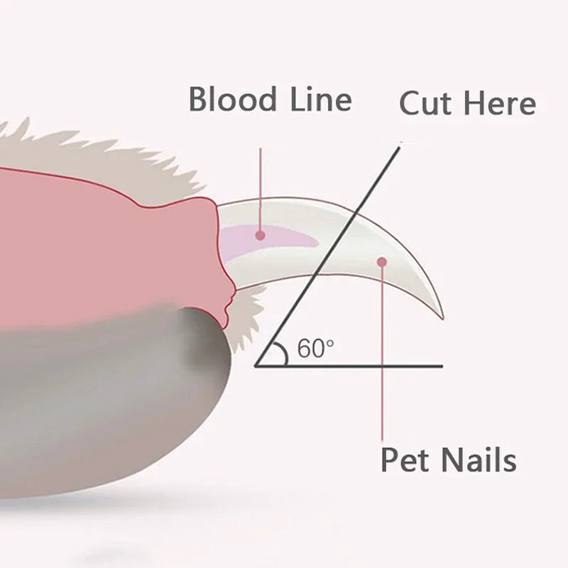 Ergonomic pet nail clippers with LED light demonstrating comfort and safety in pet grooming